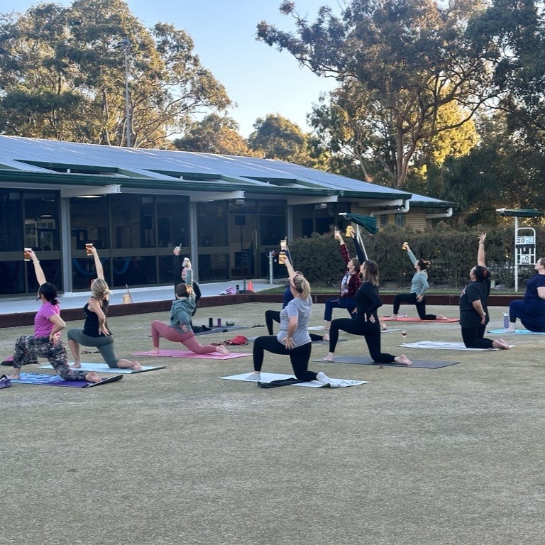 Beer Yoga at Sands Bowlo