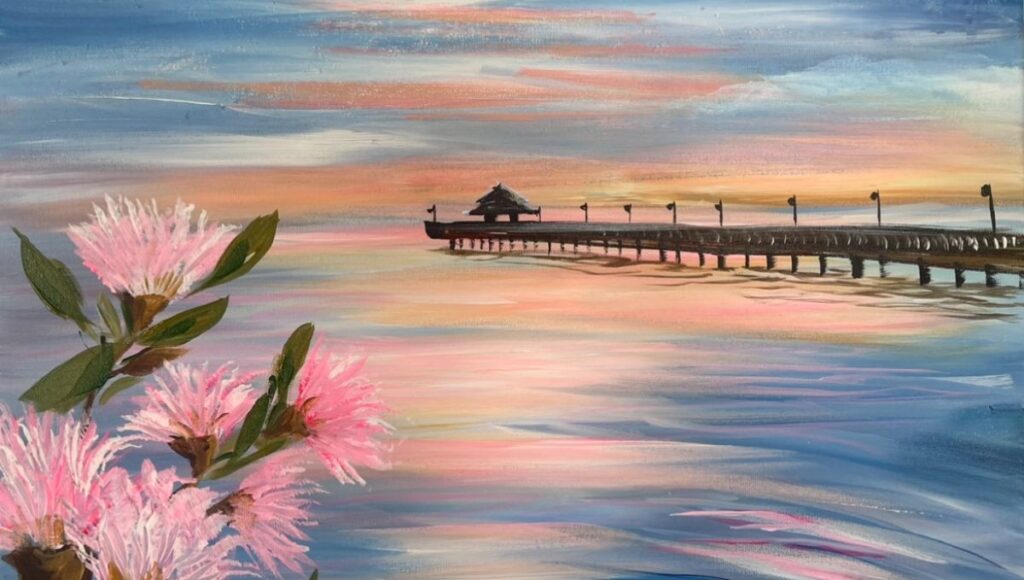 Sunset Pier Paint n Sip