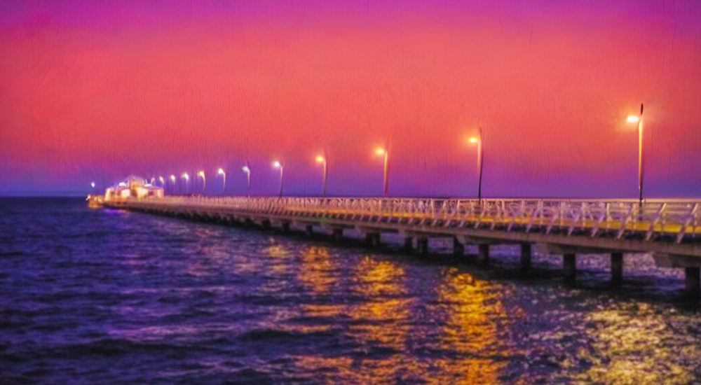 Vivid photo of Shorncliffe Pier